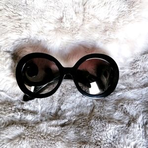 Prada Minimal Baroque Sunglasses Black